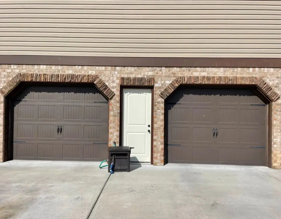 Two residential garage doors installation