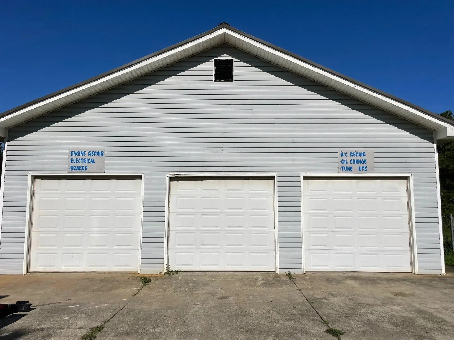 Three garage doors installation service