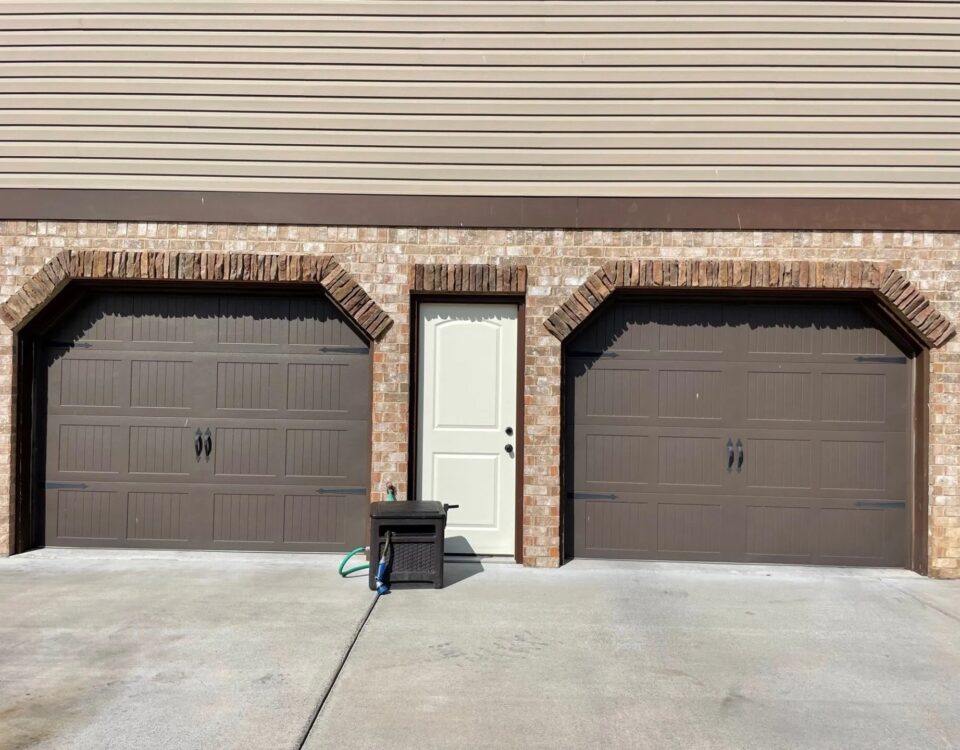 Two residential garage doors installation