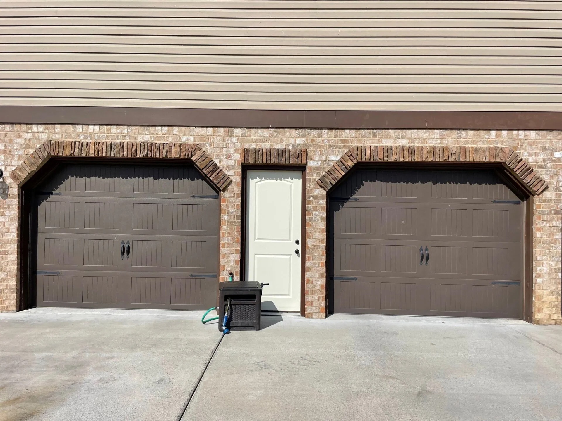 Two residential garage doors installation