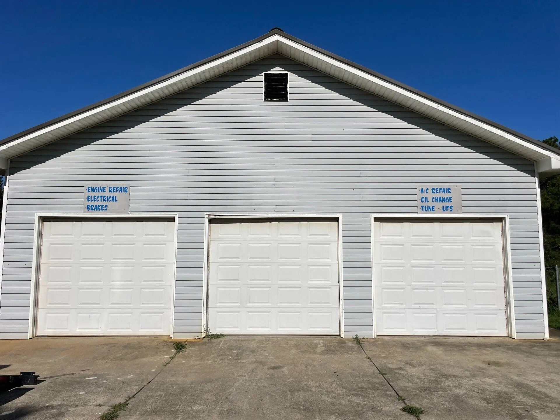 Three garage doors installation service